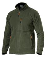 Pile zip lunga cod. 513 Verde